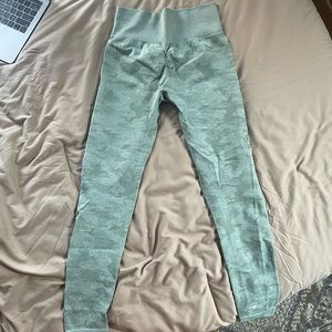 green camo gymshark leggings